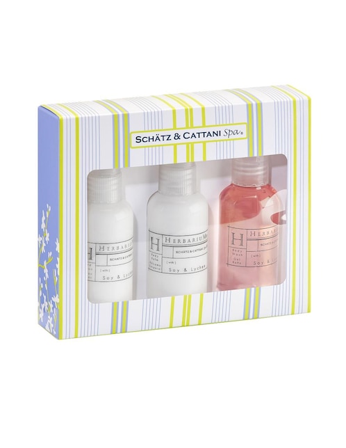 Set bath & body para suavizar Schatz & Cattani Spa Herbarium