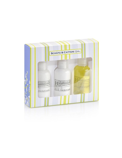 Imagen de producto Set bath & body para relajación Schatz & Cattani Spa Herbarium 3 piezas