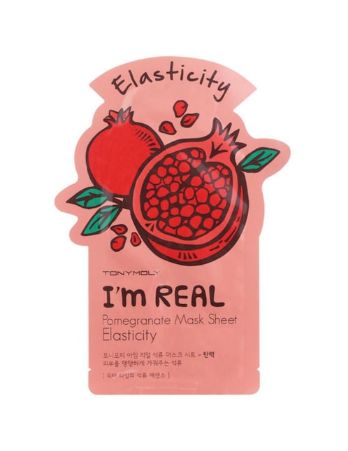 Imagen de producto I'M Real Promegranate Mask Sheet Elasticity para reafirmar Tony Moly