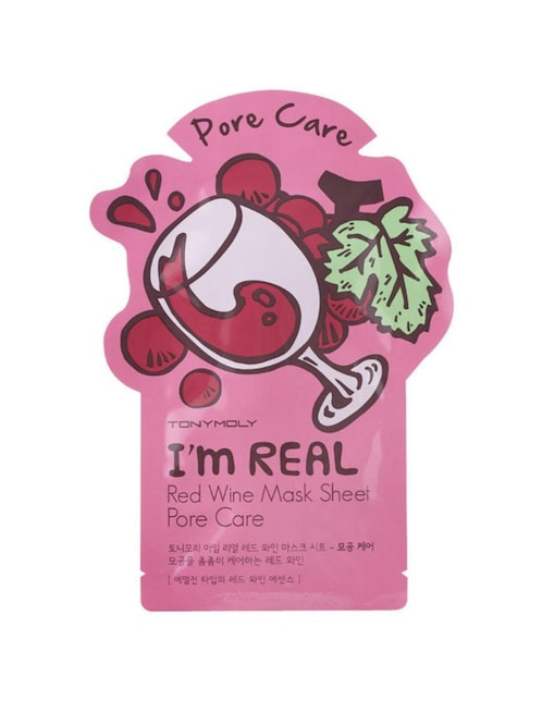 Mascarilla facial Tony Moly I'm Real Red Wine