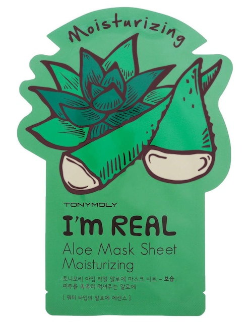 TONY MOLY Mascarilla Moisturizing I'M Real Aloe para protección Tony Moly