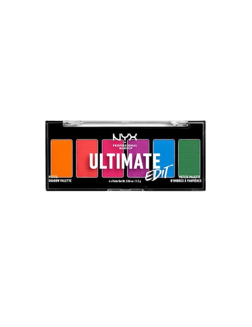 Sombra para ojos Nyx Professional Makeup Ultimate Edit 6 tonos