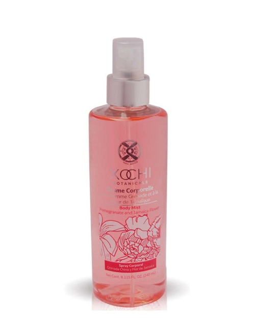 Body mist Xochibotanicals Granada China y Flor de Jamaica para mujer