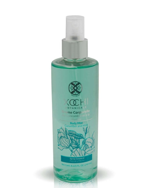 Body mist Xochibotanicals Pepino y Menta para mujer