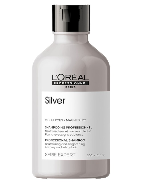 Shampoo para cabello Morado Con Canas o Platinado L'Oreal Professionnel Silver
