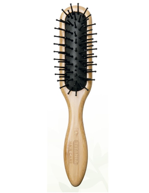 Cepillo rectangular acojinado madera natural bamboo 1