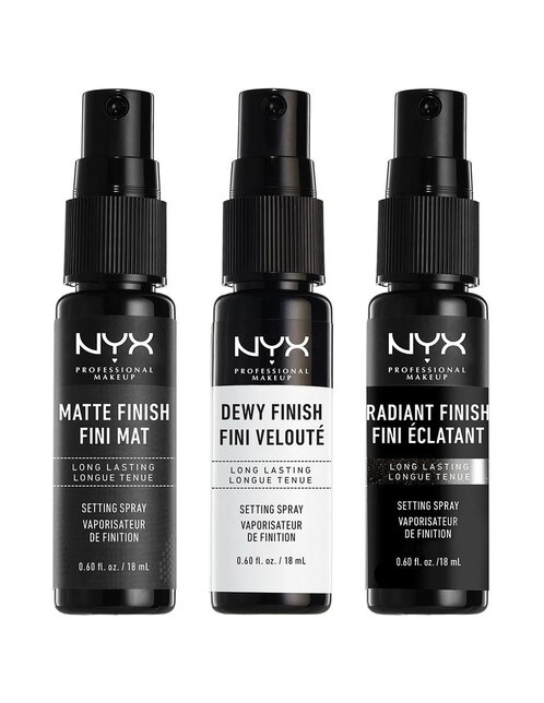 Set de spray fijadores NYX Professional Makeup Diamonds Ice Mini Setting