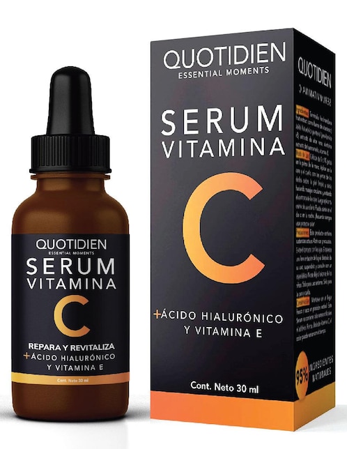 Serum Vitamina C + Acido Hialuronico Skin Care Suero Facial Quotidien 30ml