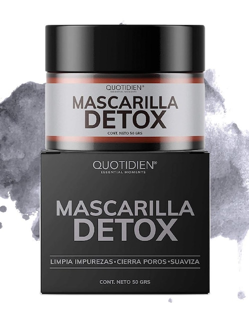 Mascarilla Detox de Carbon Activado y Arcillas Skin Care Facial Quotidien 50g