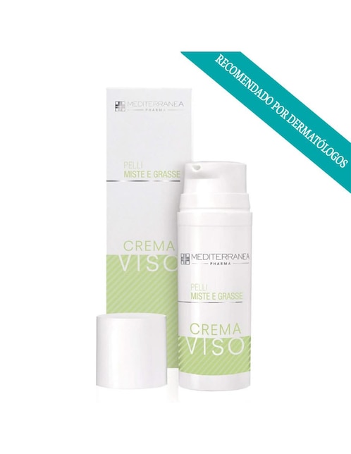 Crema facial recomendada para reafirmar día y noche Mediterranea Cosmetics para piel mixta y grasa