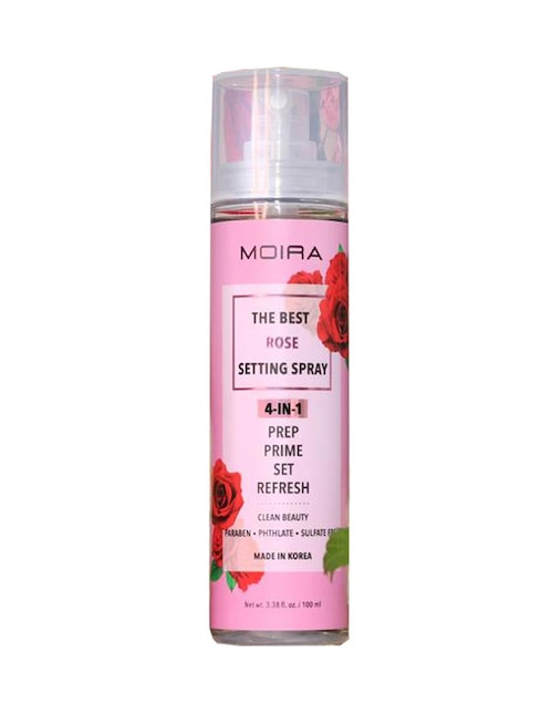 Spray fijador de rosas Moira Cosmetics