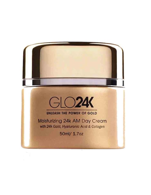 Crema facial recomendada para prevenir signos de la edad día Glo24K para todo tipo piel