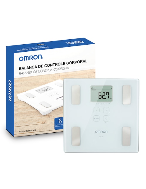 Báscula de control corporal digital Omron