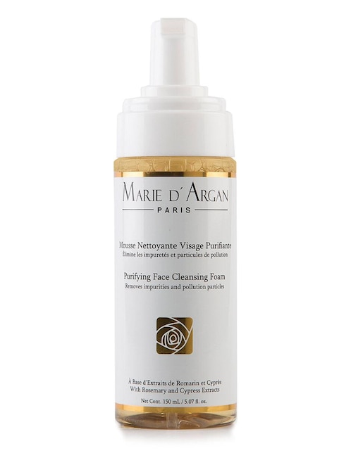 Espuma limpiadora purificante para rostro Marie D'Argan