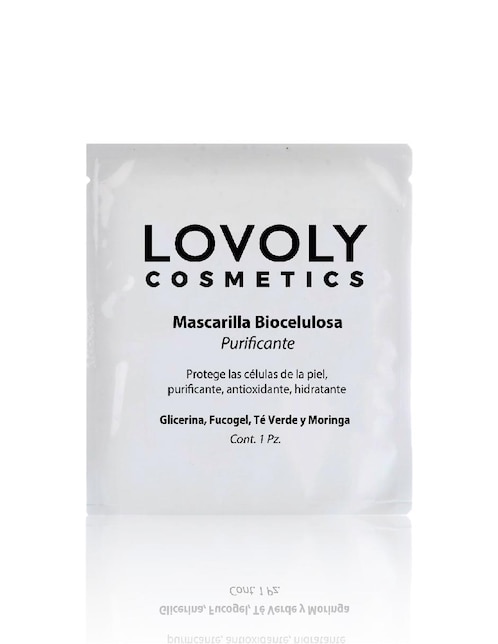 Imagen de producto Mascarilla Facial Biocelulosa Lovoly Cosmetics Purificante