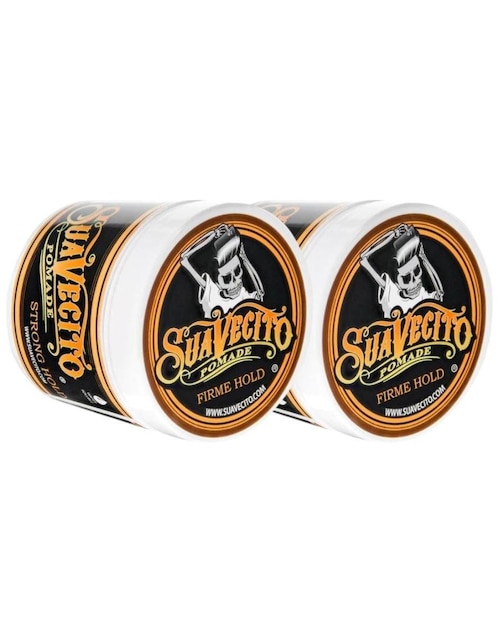 Set 2 pomadas para cabello Suavecito Pomade Firme Hold brillo medio