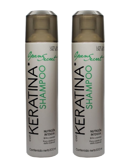 Set capilar Open Secret Keratina para todo tipo 2 piezas