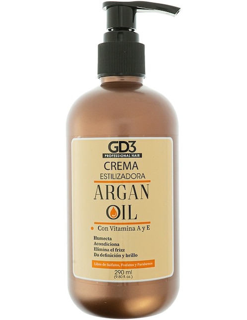 Crema para cabello GD3 Argan Oil recomendado para antifrizz