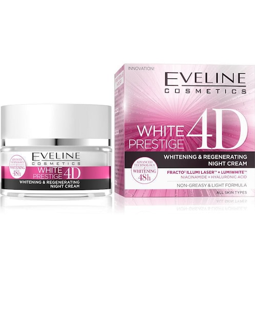 Crema facial recomendada para prevenir la aparición de manchas noche Eveline Cosmetics para todo tipo piel