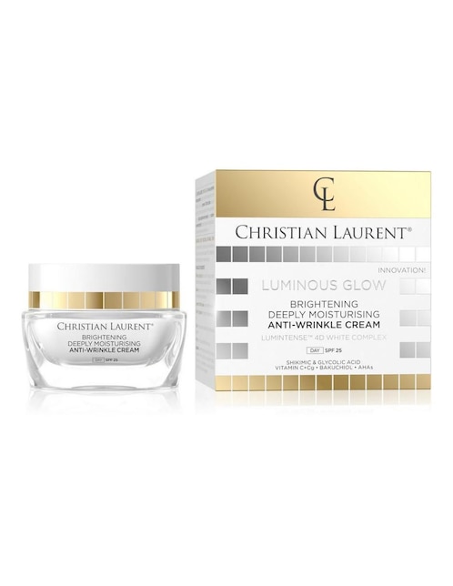 Crema para rostro Luminous Glow Christian Laurent recomendado para líneas de expresión