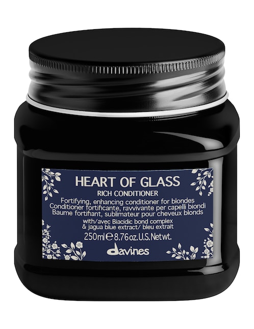 Imagen de producto Acondicionador restaurador Heart of Glass Davines Rich 250 ml