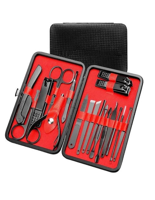 Set pedicure manual Lab.G de acero inoxidable con 10 piezas
