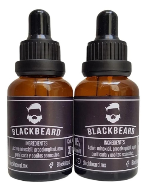 Bálsamo Blackbeard tópico Lab.G minoxidil al 10% adicionado con aceites esenciales y cafeína