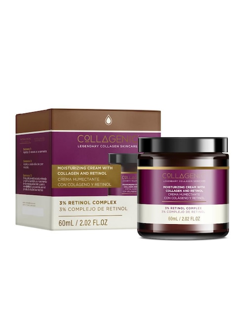 COLLAGENIC Crema para rostro Noche 3% Retinol Colageno Collagenic recomendado para prevenir signos de la edad