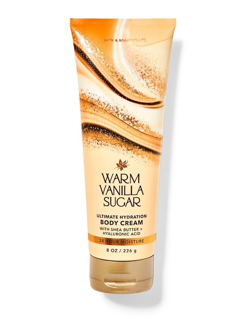 Crema corporal Warm Vanilla Sugar Bath & Body Works recomendado para hidratar