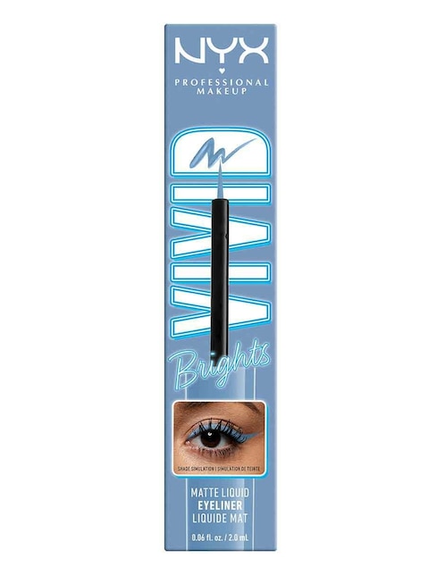 NYX VIVID BRIGTS LIQUID LINER,COBALTO