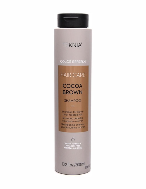 Shampoo protector de color para cabello Lakme Teknia Refresh Cocoa Brown