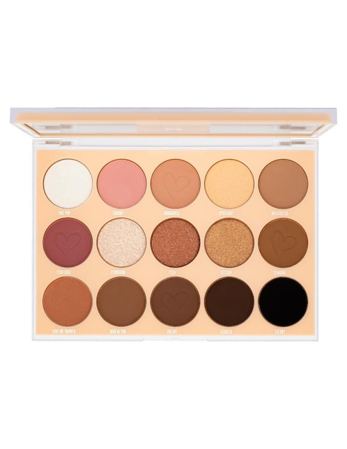 Sombra para ojos Beauty Creations Nude X 15 tonos