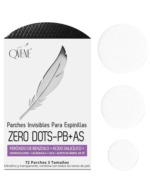 Parches para acné Zero Dots-Pb+As Peróxido Benzoilo y Ácido Salicílico Qvene