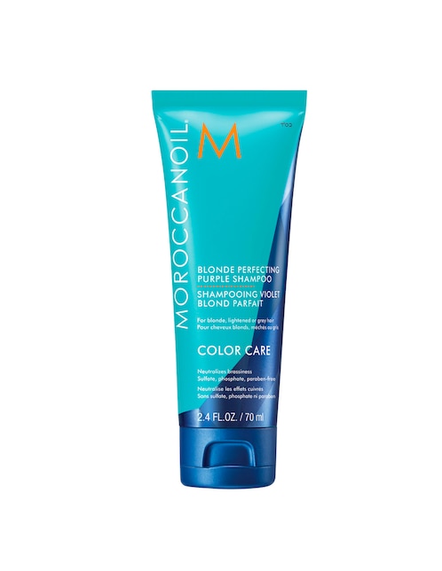 Shampoo matizador de canas para cabello Violeta Rubios Perfectos Moroccanoil Cuidado de color
