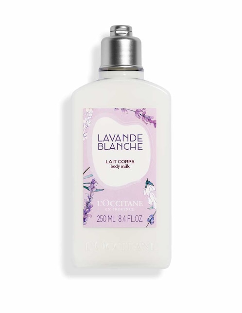 Leche corporal recomendada para hidratar día y noche Loccitane Lavanda Blanca para todo tipo piel