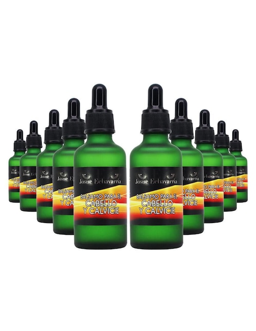 Set bálsamo para el cabello y calvicie Josue Echavarria 10 botellas de 50 ml cada una