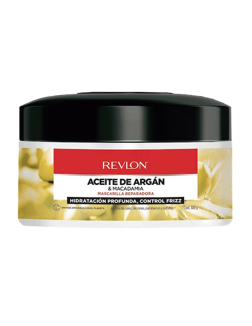 Mascarilla para cabello macadamia + aceite argán Revlon para protección