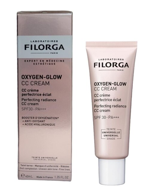 Crema facial recomendada para revitalizar de día Oxygen Glow CC Cream Filorga para todo tipo de piel