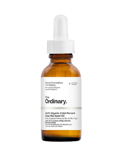 Tratamiento facial 100% Organic Cold-Pressed Rose Hip Seed Oil - Aceite Hidratante y Anti Envejecimiento hidratante The Ordinary