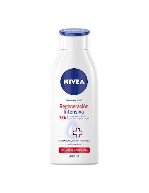 Crema corporal recomendada para hidratar de día y noche Nivea Generación Intensiva 400 ml para todo tipo piel