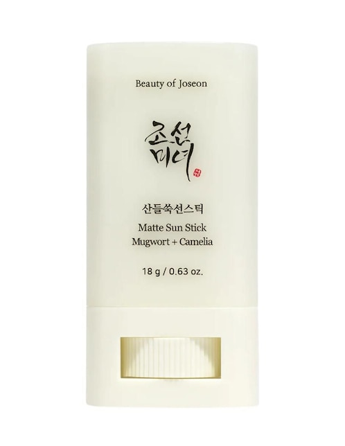 Protector solar FPS 50+ Matte Sun Stick Mugwort + Camelia Beauty of Joseon Hanbang 18 g