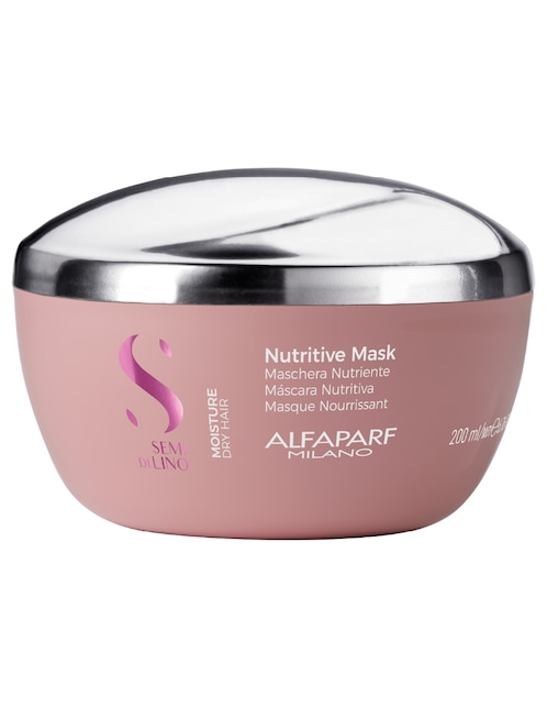 SEMI DI LINO Mascarilla nutritiva para cabello seco para hidratar Semi Di Lino Moisture
