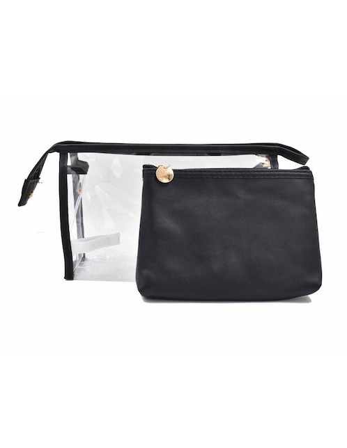 Neceser para maquillaje impermeable 2 piezas para mujer 1