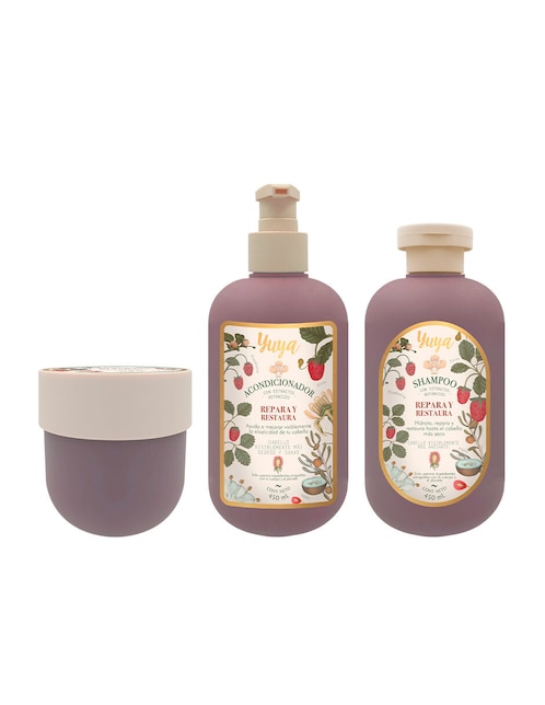 Set de shampoo para cabello Repara y Restaura Yuya