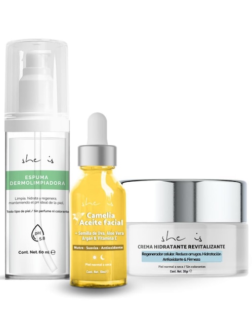 Tratamiento facial reafirmante antiedad She Is Skincare