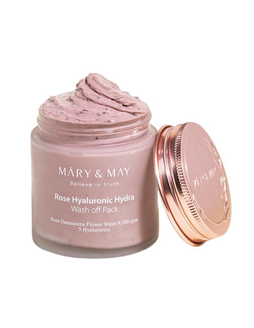 MARY & MAY Mascarilla Rose Hyaluronic Hydra Wash Off Pack para humectar Mary & May