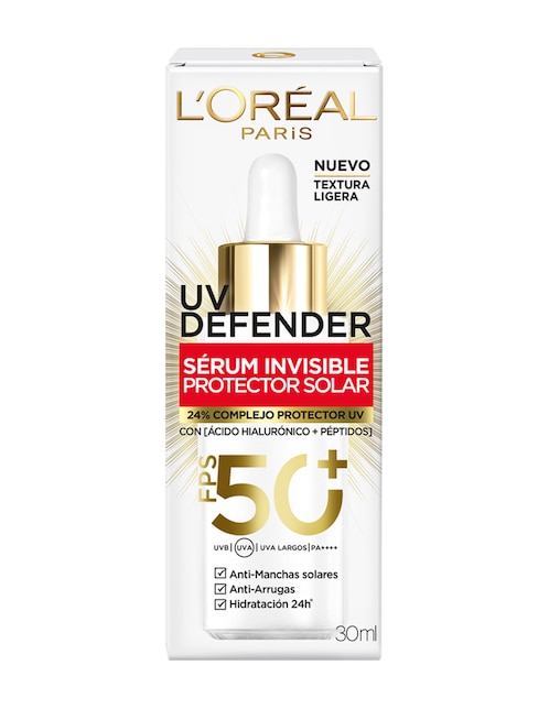 Protector solar FPS 50+ Invisible Loreal Paris UV Defender 30 ml