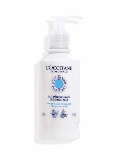 Limpiador facial Locc leche limpiadora karite 200 ml Loccitane para desmaquillar