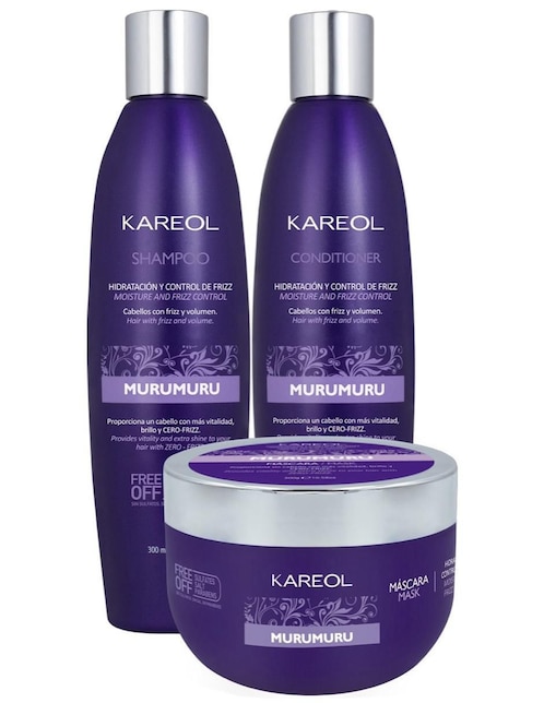 Imagen de producto Set capilar Kareol Control Volumen Murumuru para todo tipo 3 piezas