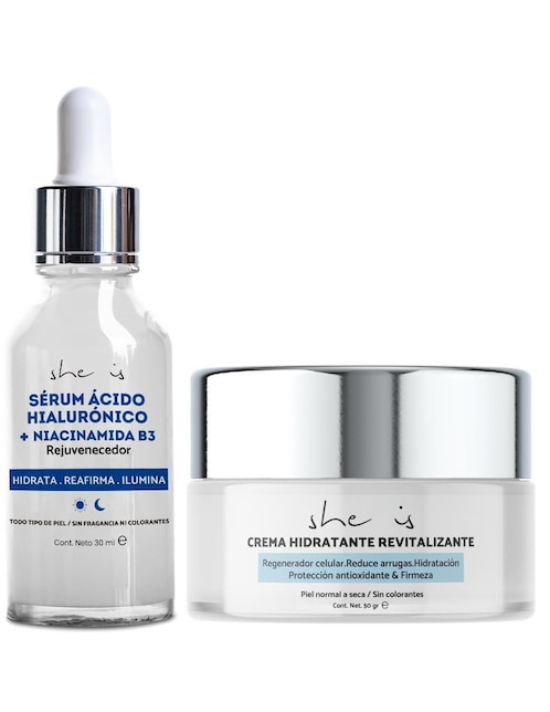 Kit tratamiento facial antiedad She Is Skincare